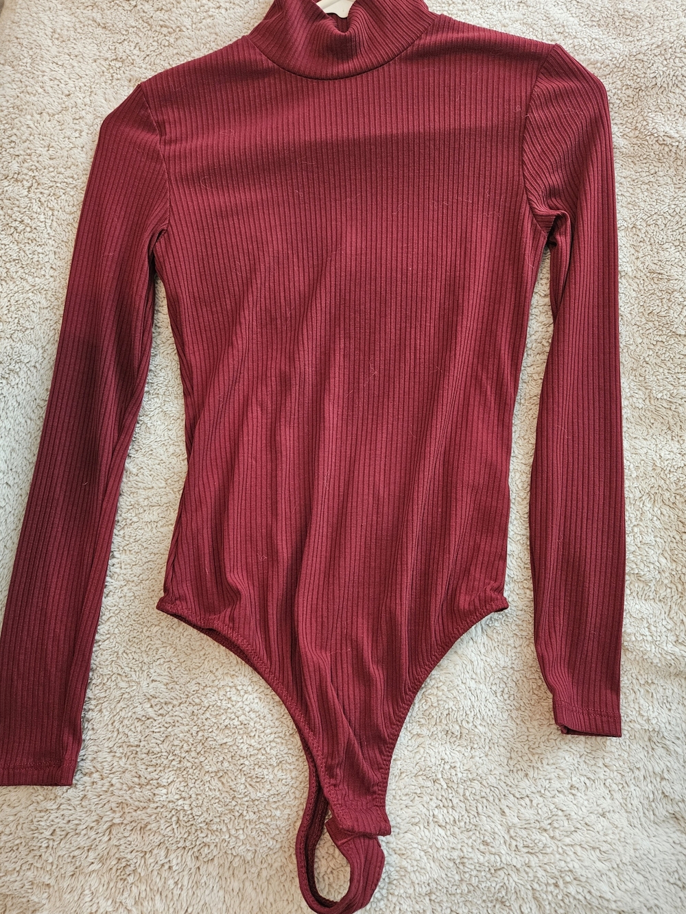 Elodie Ribbed Deep Wine Red Kids Leggings